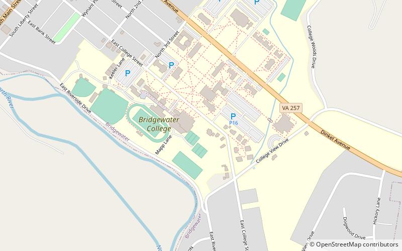 Bridgewater College location map