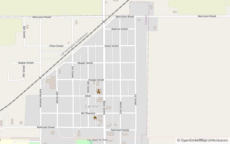 Canton Township Carnegie Library location map