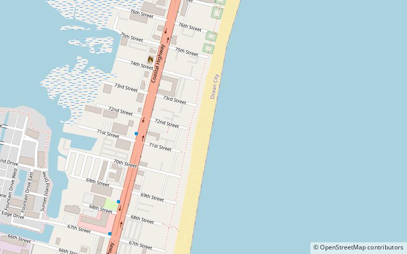 ocean city beach location map