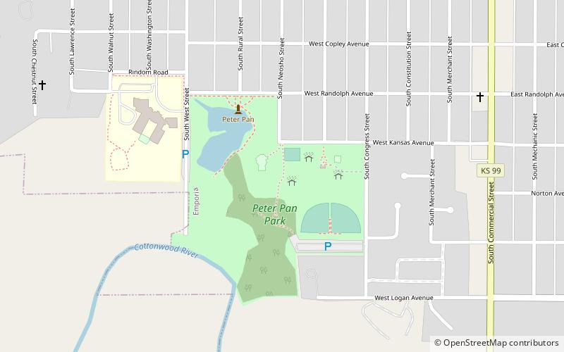 peter pan park emporia location map