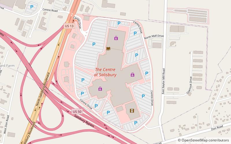 The Centre at Salisbury location map