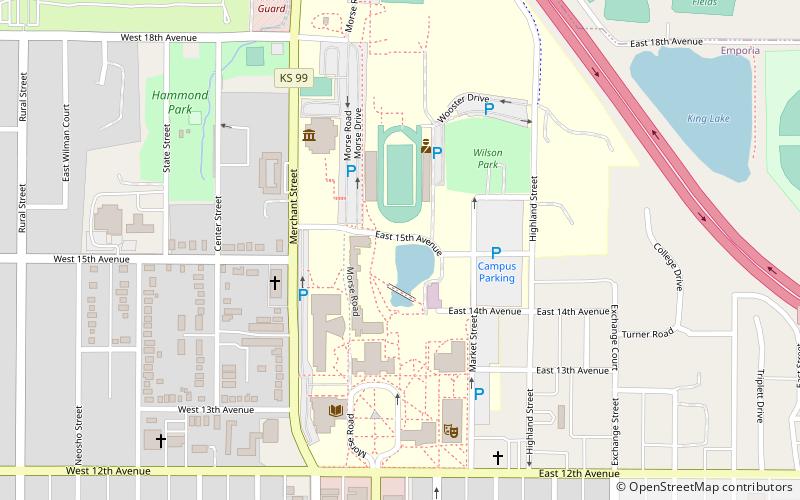 Emporia State University location map