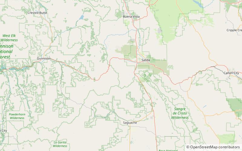 mount ouray san isabel national forest location map
