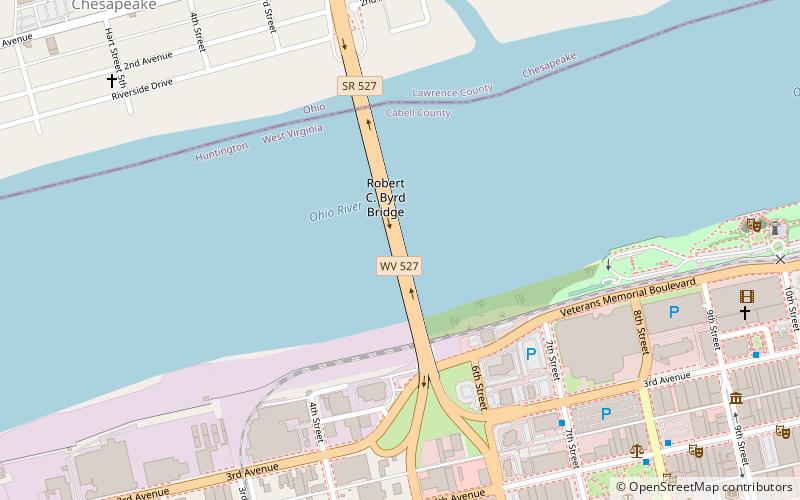 Robert C. Byrd Bridge location map