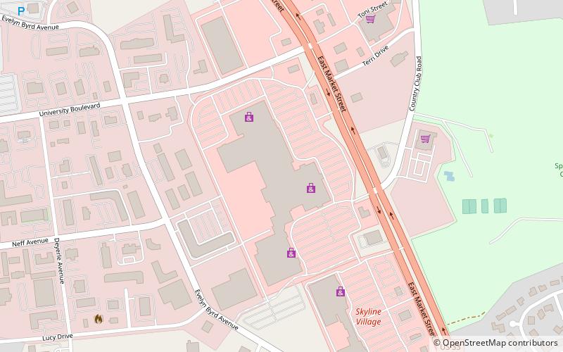 Valley Mall location map