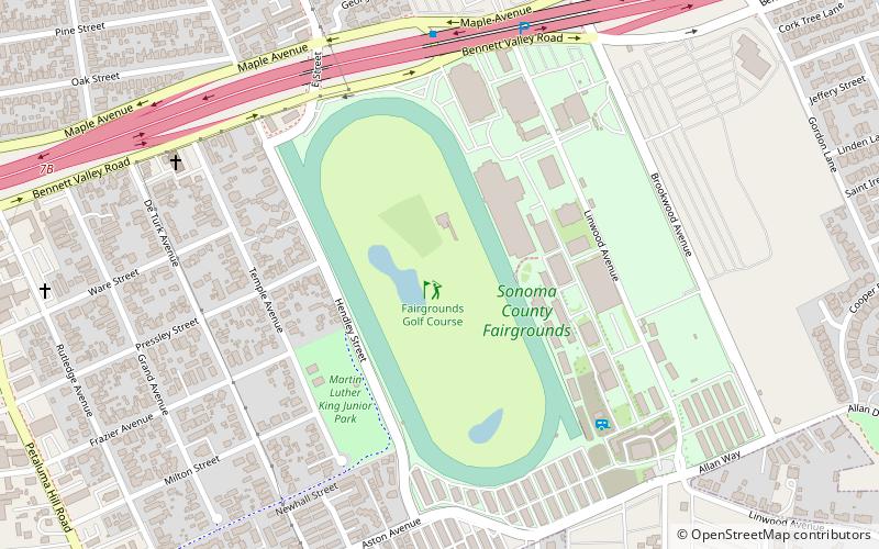 Sonoma County Fairgrounds location map