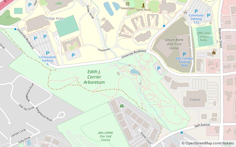 Edith J. Carrier Arboretum location map