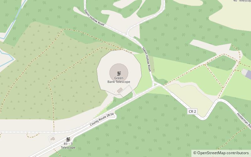 Green Bank Interferometer location map