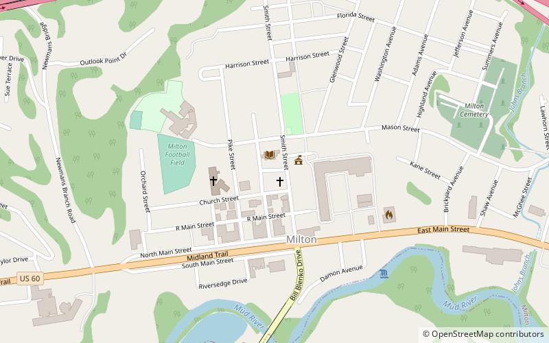 Milton Public Library location map