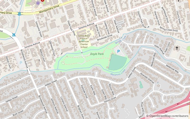 doyle community park santa rosa location map