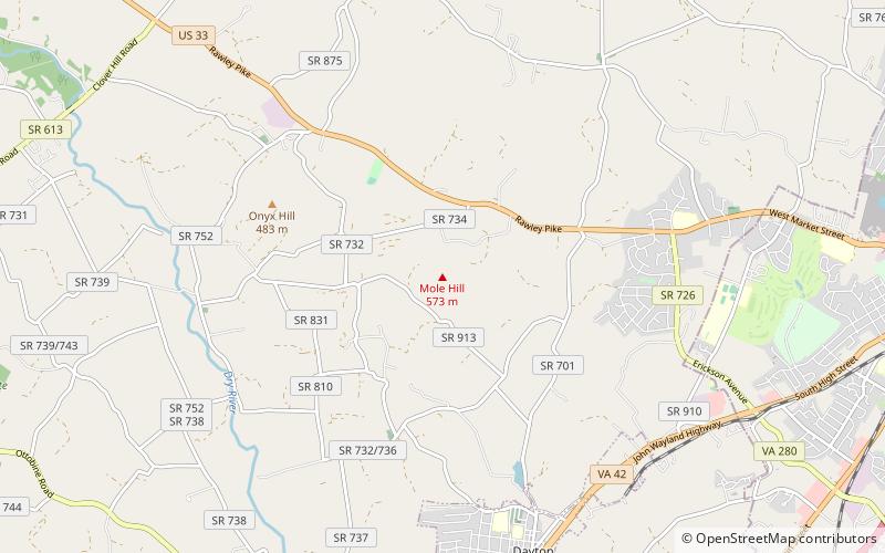 Mole Hill location map