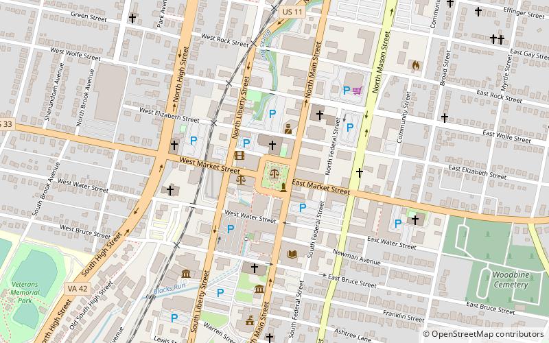 Rockingham County Courthouse location map