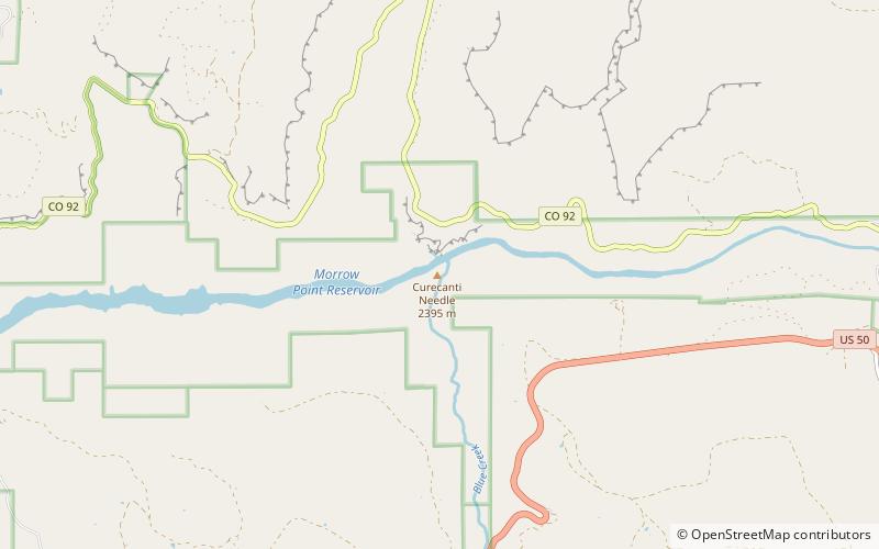 Aguja Curecanti location map
