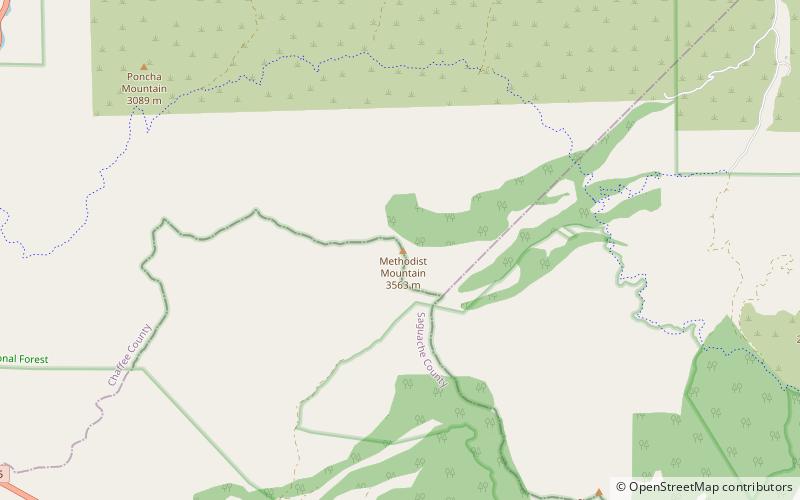 Methodist Mountain location map