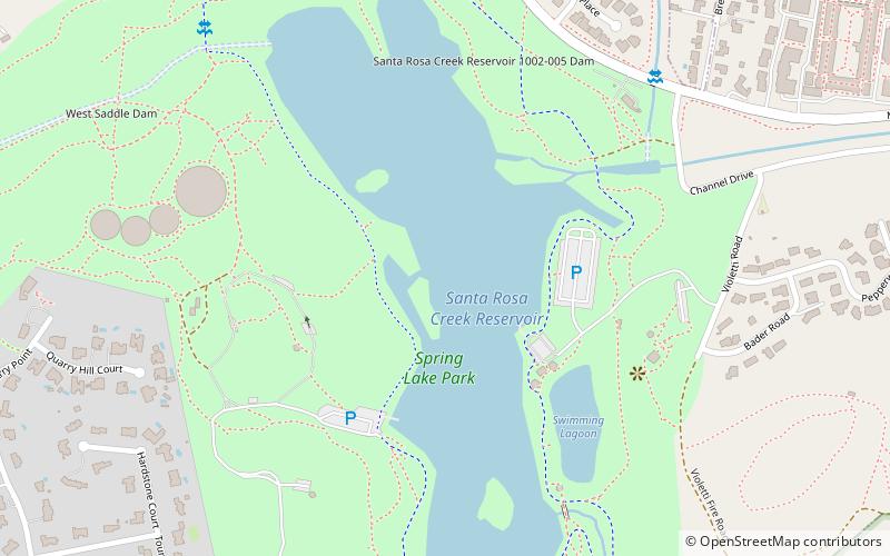 Santa Rosa Creek Reservoir location map