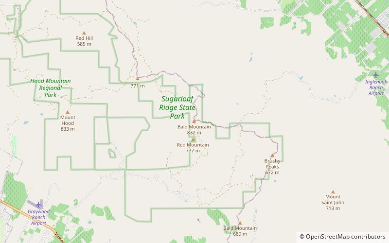 Bald Mountain location map