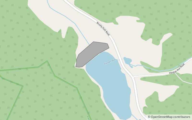 Brushy Fork Lake location map