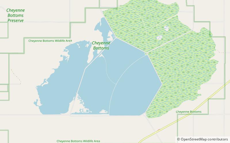 Cheyenne Bottoms location map