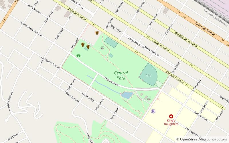 central park ashland location map