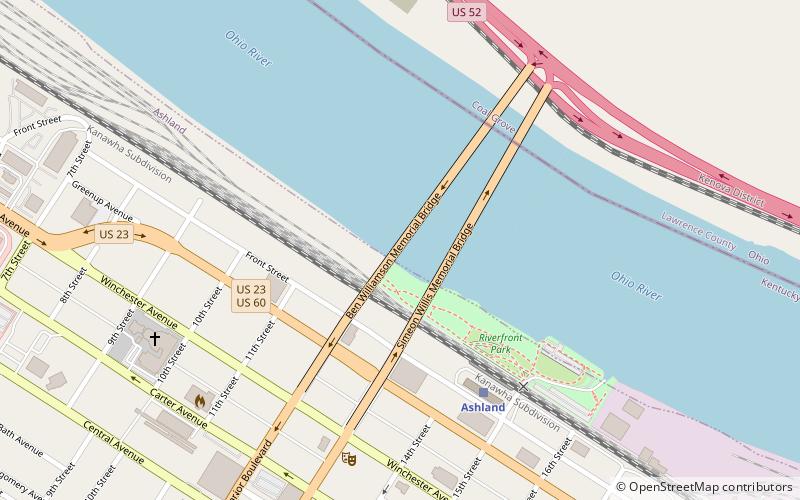 Ben Williamson Memorial Bridge location map