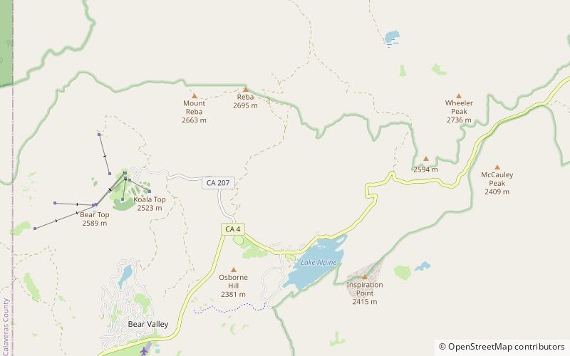 Bear Valley location map