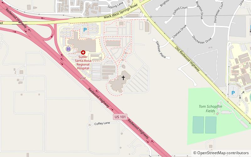 Luther Burbank Center for the Arts location map