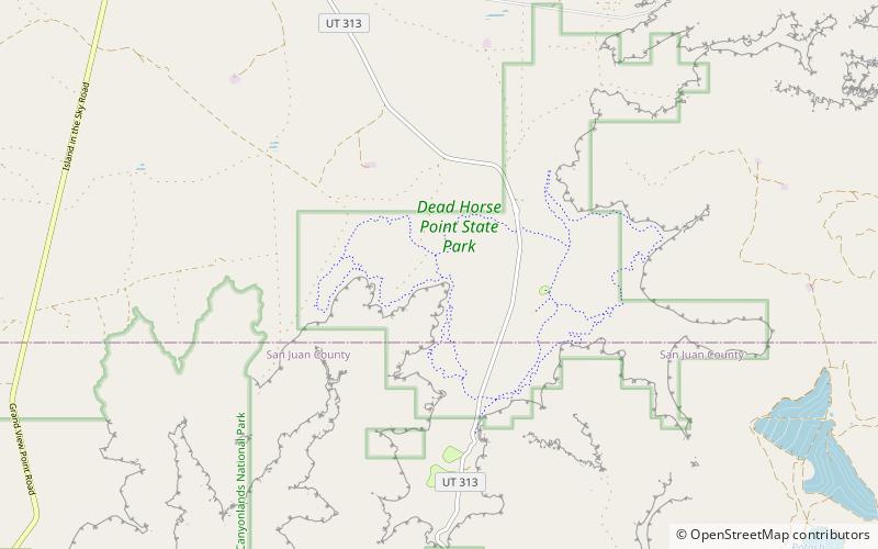 Parc d'État de Dead Horse Point location map