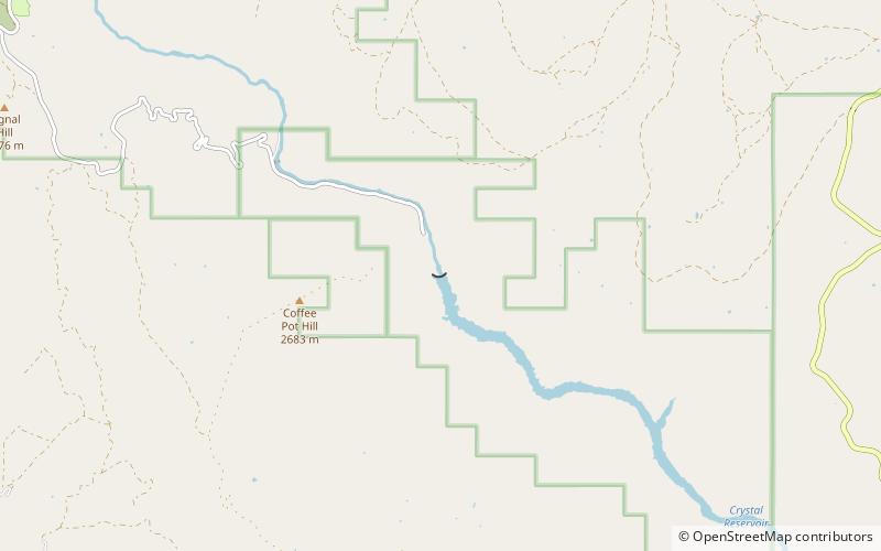 Crystal Dam location map