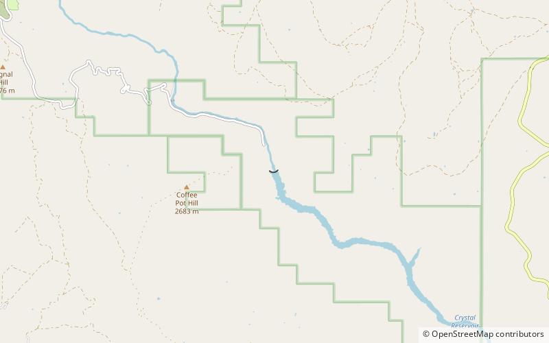 Barrage Crystal location map