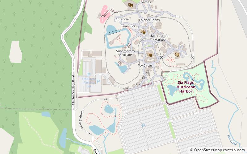 American Thunder Roller Coaster location map
