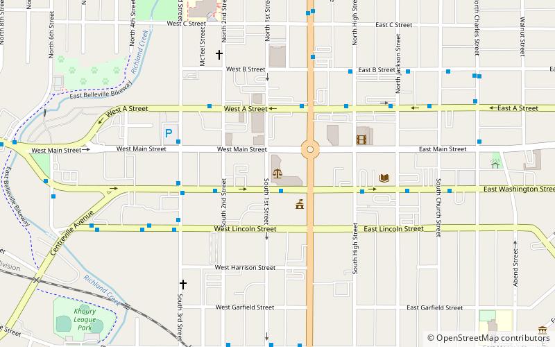 St. Clair County Courthouse location map