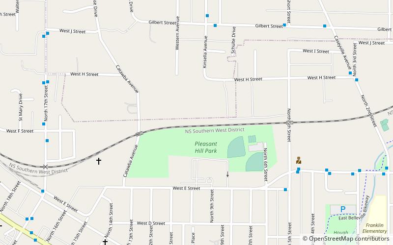 Belleville Historic District location map