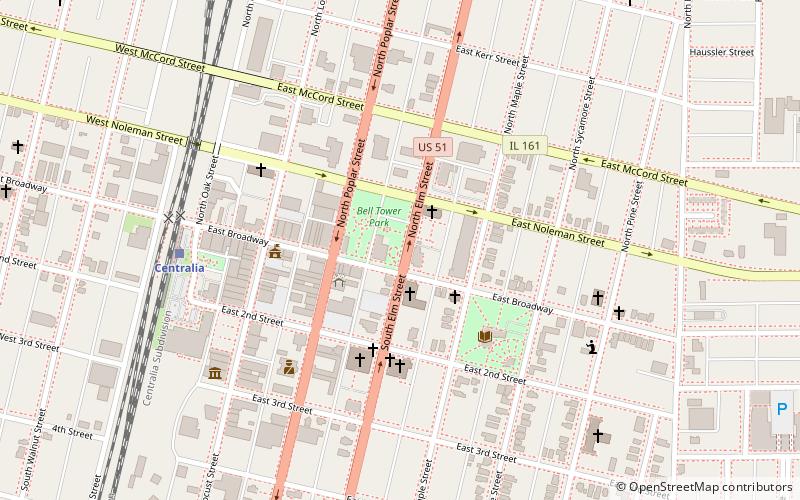 Centralia Elks Lodge location map