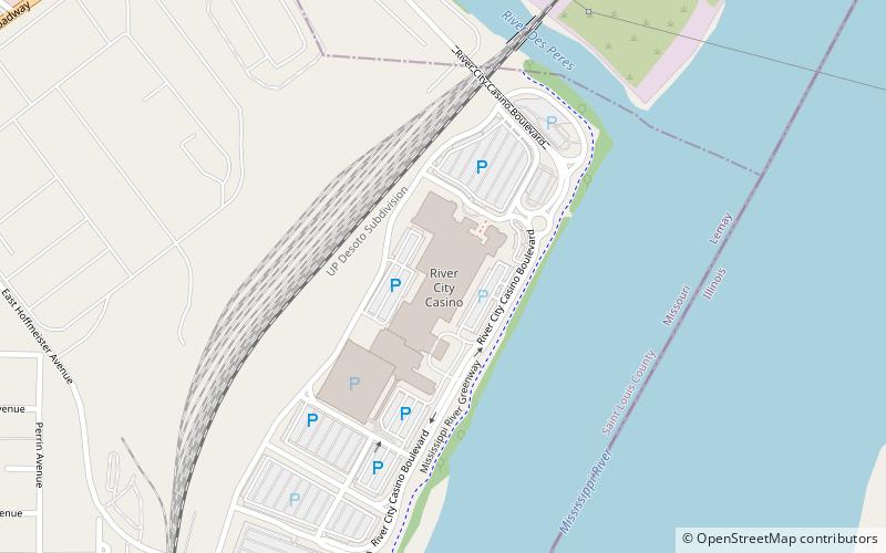 River City Casino location map