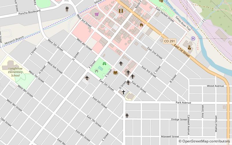 Salida Regional Library location map