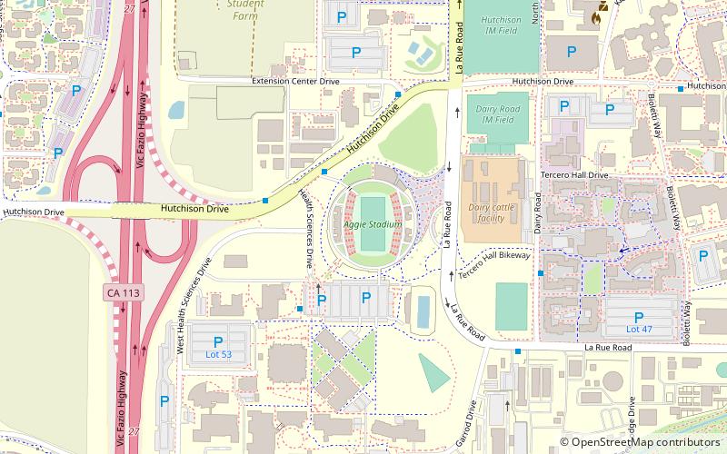UC Davis Health Stadium location map