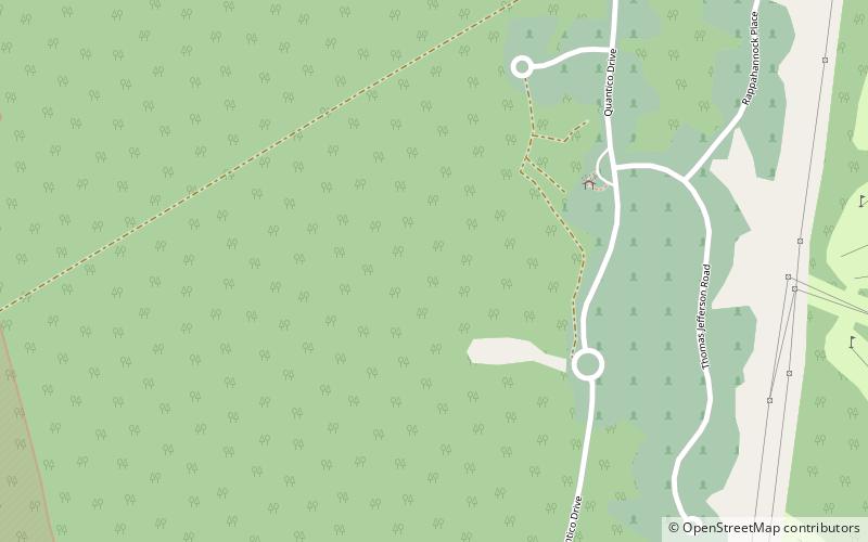 Quantico National Cemetery location map