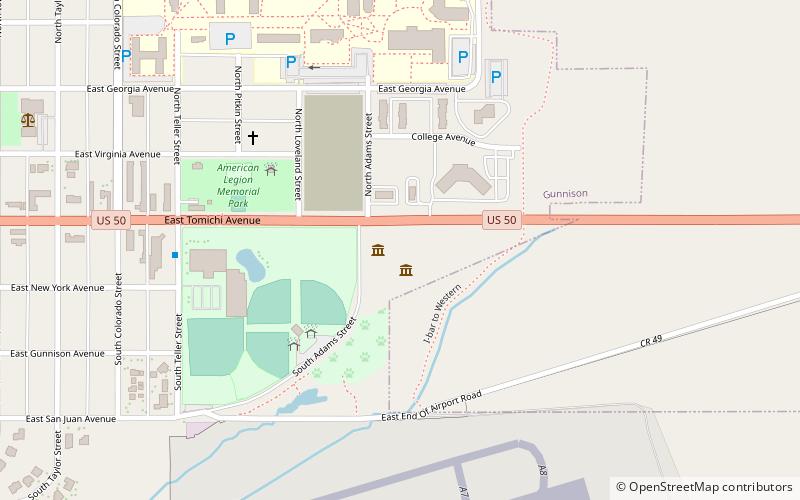 Gunnison Pioneer Museum location map