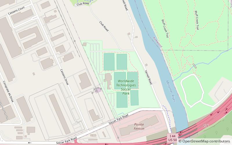 World Wide Technology Soccer Park location map