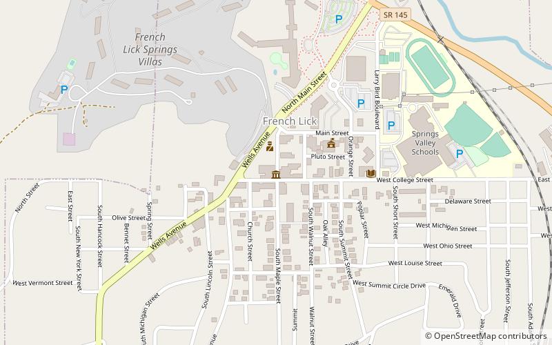 French Lick West Baden Museum location map