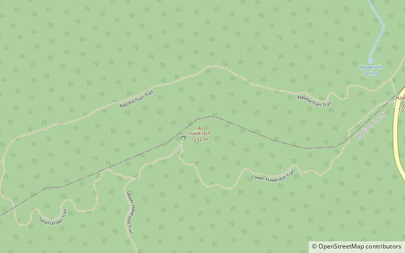 Hawksbill Mountain location map
