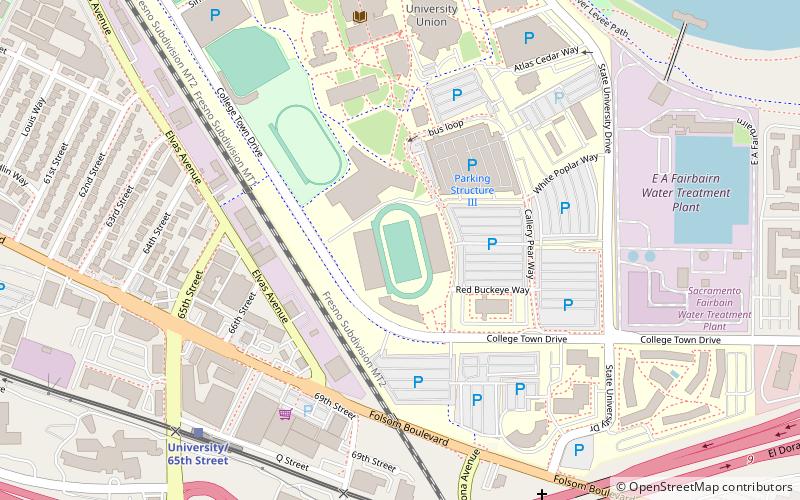 Hornet Stadium location map