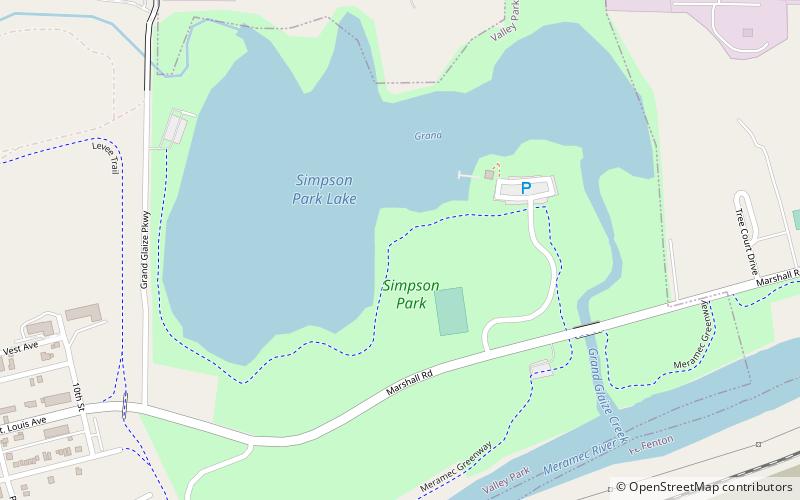 simpson park saint louis location map