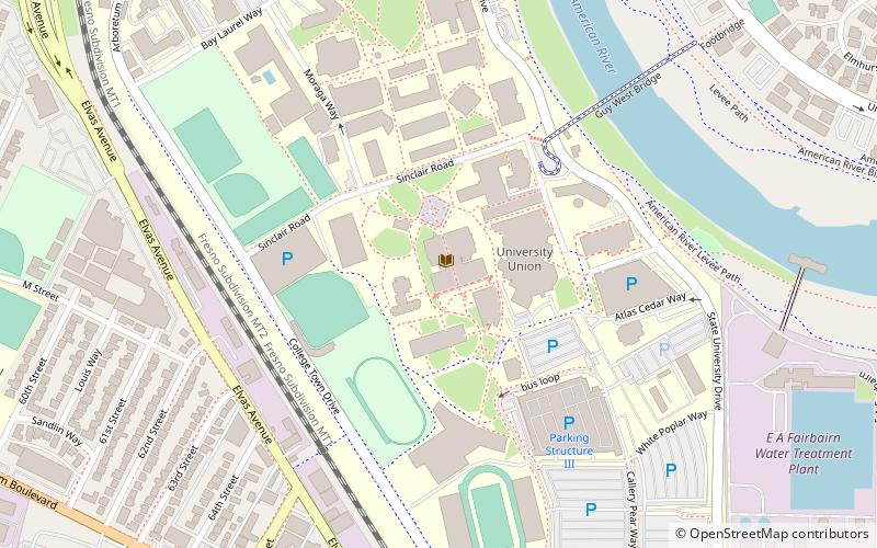 Sacramento State University Library location map