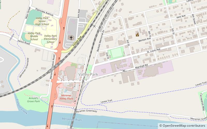 Valley Park location map