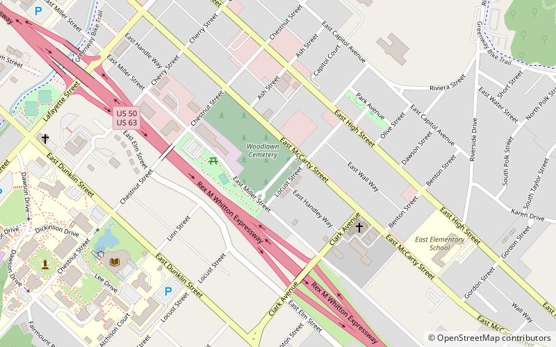 Jefferson City National Cemetery location map