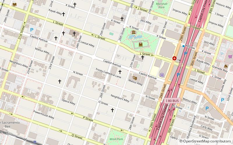 trinity episcopal cathedral sacramento location map