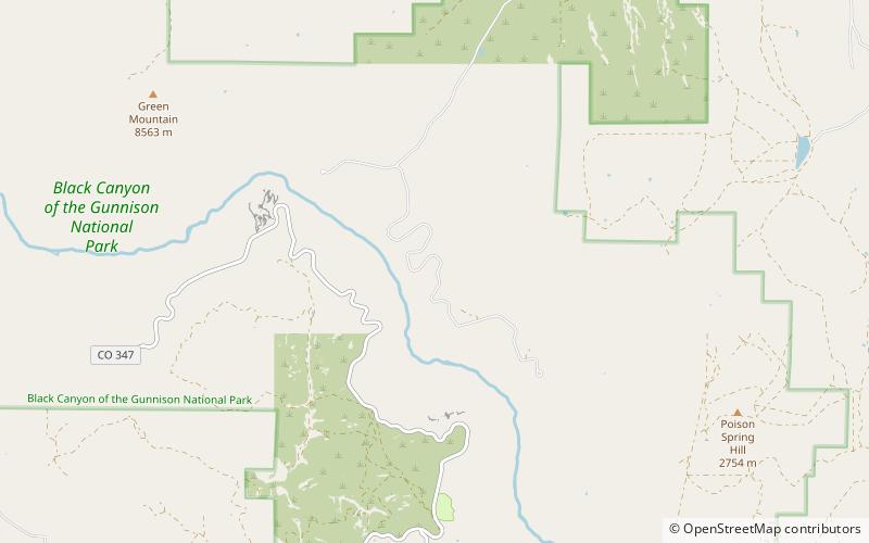 North Rim Road location map