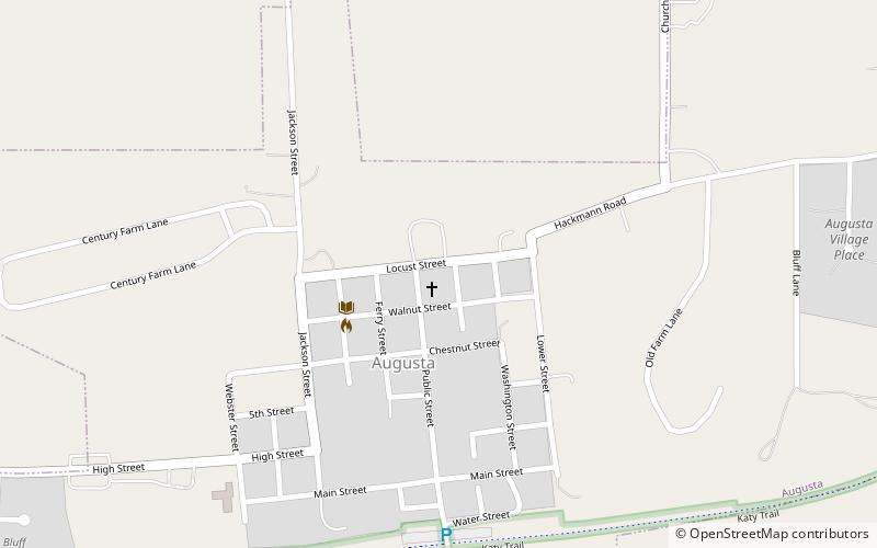 Walnut Street Historic District location map
