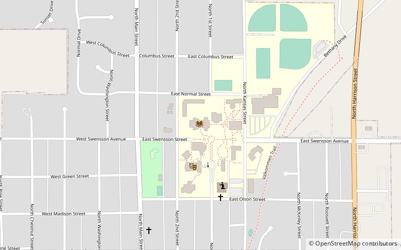 Bethany College Wallerstedt Library location map